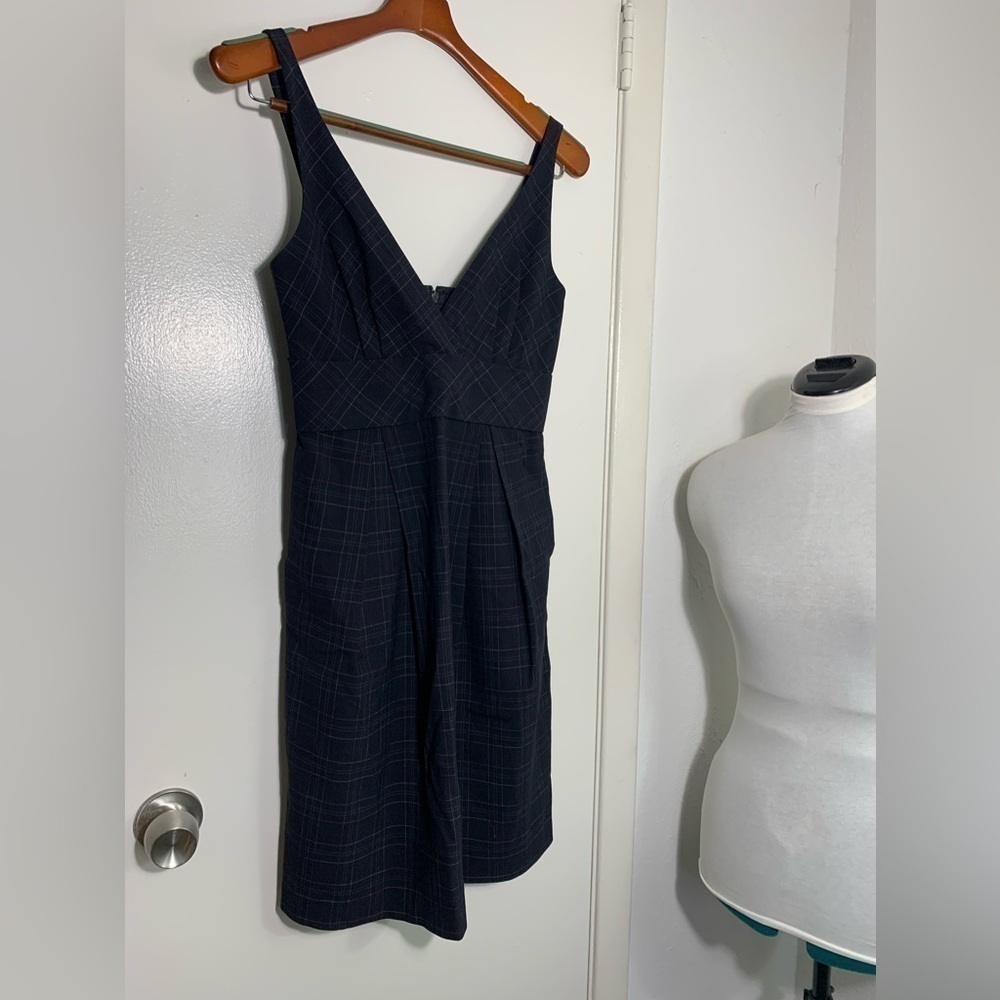 Moulinette Soeurs Scotland Yard black multi color tartan sleeveless mini dress 4 - Picture 2 of 10